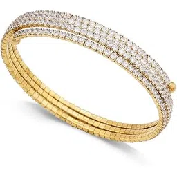 palmonas Golden Spiral Stone Bracelet for Women - Gift for Girls & Women | Waterproof & Anti-Tarnish Bracelet-picture-14