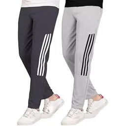 PAMIRI Man's Track Pant Light Grey and Dark Grey || Stylist Sports Track Pants Combo for Men (Pack of 2)-picture-38