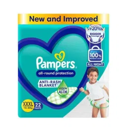 Pampers 22 Pcs All Round Protection Baby Diapers with Aloe Vera &a; Vitamin E, Size: XXXL-picture-40