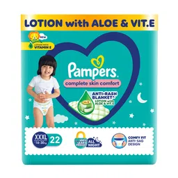 Pampers All Round Protection Pants Medium Size Baby Diapers XXXL with Aloe Vera Lotion - 22 Pieces-picture-23