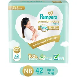 pampers Premium Care Diaper Pants with 360 Cottony Softness - New Born-picture-16