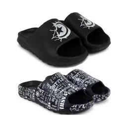 Pampy Angel Men Black Flip Flops-picture-35
