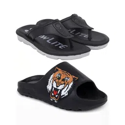 Pampy Angel Men Black Flip Flops-picture-39