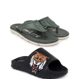 Pampy Angel Men Green Flip Flops-picture-23