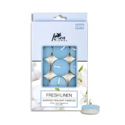 pan aromas 15-Pack Scented Tealight Candle - Fresh Linen-picture-14