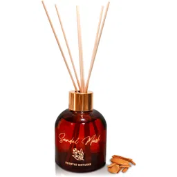 pan aromas Sandal Musk Oriental Scented - Reed Diffuser Set-picture-24
