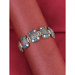 Panash Carnelian Gold Plated Wraparound Bracelet-picture-23