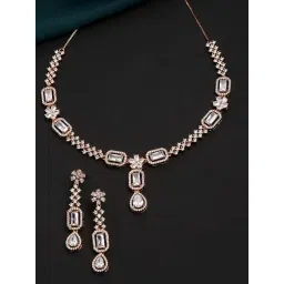 Panash Gold Plated AD Stone Studded Jewellery Set-picture-23