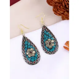 Panash Gold Plated Classic Dangler Earrings-picture-26