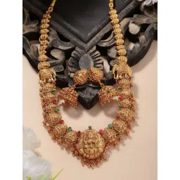 Panash Gold Plated Stones Studded & Beaded Jewellery Set-picture-38