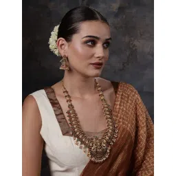 Panash Gold Plated Temple Jewellery Set-picture-40