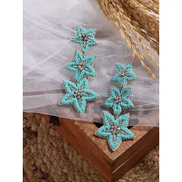 PANASH Star Shaped Drop Earrings-picture-25