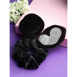 PANASH Women Black & White Embellished Ponytail Holders-picture-11