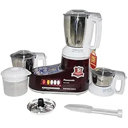 Panasonic 550 Watts 3 Jars Mixer Grinder (Double Locking Safety System, MX-AC360, Cherry)-picture-10