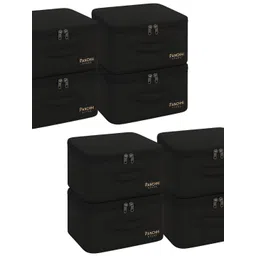 Panchhi Store Black 6 Pieces Drawer Organiser-picture-39