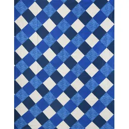 panipat textile hub FABRIC-SUPRIMO-BLUE-CHEK-5-MTR-01 Curtain Fabric-picture-12