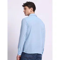 PANIT Standard Spread Collar Long Sleeves Linen Casual Shirt image 2