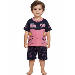 Pankhu Unisex Kids Printed T-shirt with Shorts-picture-56