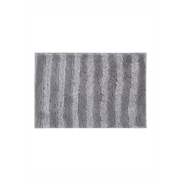 Pano Charcoal & Grey Striped 1800 GSM Microfiber Bath Rugs-picture-19