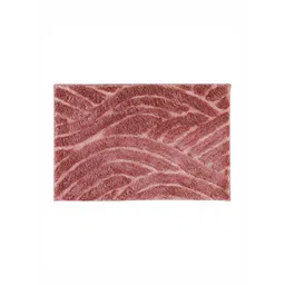 Pano Pink Textured 1800 GSM Anti- Skid Microfiber Bath Rug-picture-30