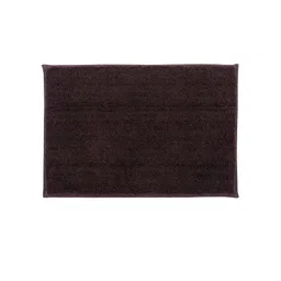 Pano Set Of 2 Brown Solid Anti-Skid Bath Rugs image 1