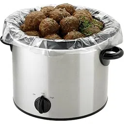 PanSaver 100 Count EZ Clean Slow Cooker Liners and Cooking Bags Perfect For Cholent, Stews, Fish and Soups 3 to 6 Quart or 9x13 inch Oven Trays - FDA certified, NSF approved, KOFK Certified Kosher-picture-15