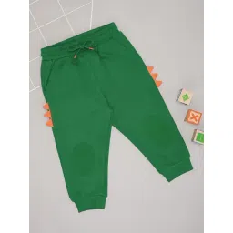 Pantaloons Baby Boys Green Regular Fit Joggers-picture-12