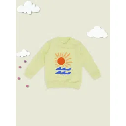 Pantaloons Baby Boys Lime Cream Printed Sweatshirt-picture-38