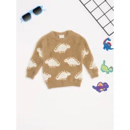 Pantaloons Baby Boys Mocha Mousse Printed Sweater-picture-24