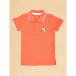Pantaloons Baby Boys Polo Collar Applique T-shirt-picture-36