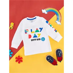Pantaloons Baby Boys Typography Printed Cotton T-shirt-picture-57