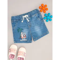 Pantaloons Baby Boys Washed Denim Shorts-picture-48