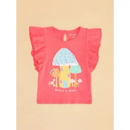 Pantaloons Baby Coral Graphic Print T-Shirt-picture-48