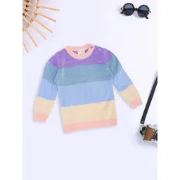 Pantaloons Baby Girls Colourblocked Pullover-picture-16