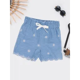Pantaloons Baby Girls Denim Shorts-picture-33