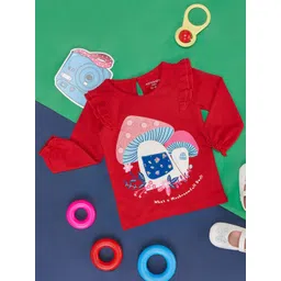 Pantaloons Baby Girls Graphic Printed Cotton T-shirt-picture-18