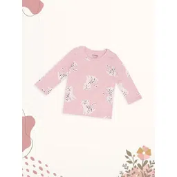 Pantaloons Baby Girls Graphic Printed Pure Cotton Slim Fit T-shirt-picture-57