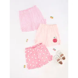 Pantaloons Baby Girls Multicoloured Shorts - Pack of 3-picture-34