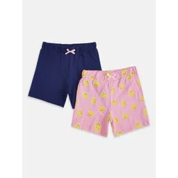 Pantaloons Baby Girls Pack Of 2 Conversational Printed Shorts-picture-47