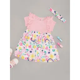 Pantaloons Baby Girls Rosa Shadow Cotton Printed Casual Dresses-picture-35