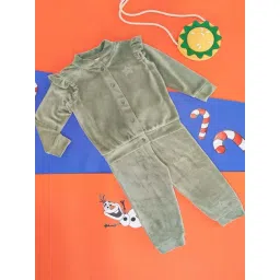 Pantaloons Baby Green Cotton Embellished Full Sleeves Sweatshirt Set-picture-16