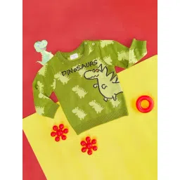 Pantaloons Baby Green Cotton Printed Full Sleeves Sweater-picture-26