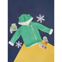 Pantaloons Baby Green Cotton Regular Fit Full Sleeves Sweater-picture-24