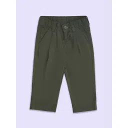 Pantaloons Baby Green Cotton Regular Fit Trousers-picture-17