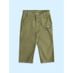 Pantaloons Baby Green Cotton Regular Fit Trousers-picture-18