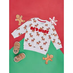 Pantaloons Baby Infant Boys Conversational Printed Cotton Sweatshirt-picture-32