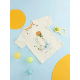 Pantaloons Baby Infant Boys Graphic Printed Applique Casual Cotton T-shirt-picture-30