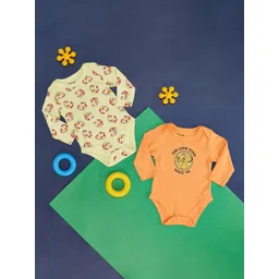 Pantaloons Baby Infant Boys Pack Of 2 Cotton Bodysuits-picture-28