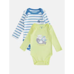 Pantaloons Baby Infant Boys Pack Of 2 Self-Design Cotton Bodysuit-picture-26
