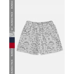 Pantaloons Baby Infant Boys Pack Of 3 Cotton Mid-Rise Slip-On Shorts-picture-22